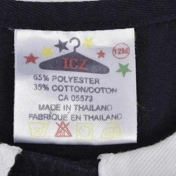 Vintage Dress Sailor Navy Blue White Short Sleeve Nautical Boat 12M - Picture 3 of 6